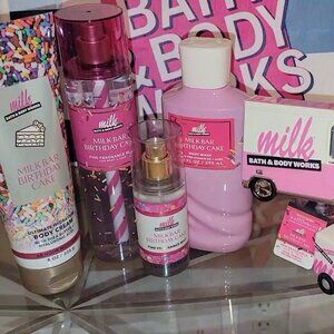 7pc Bath & Body Works MILKBAR BIRTHDAY CAKE Bundle